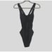 NWT Andie The Tulum One Piece—Ribbed Baywatch Moment Removable Cups MT Black