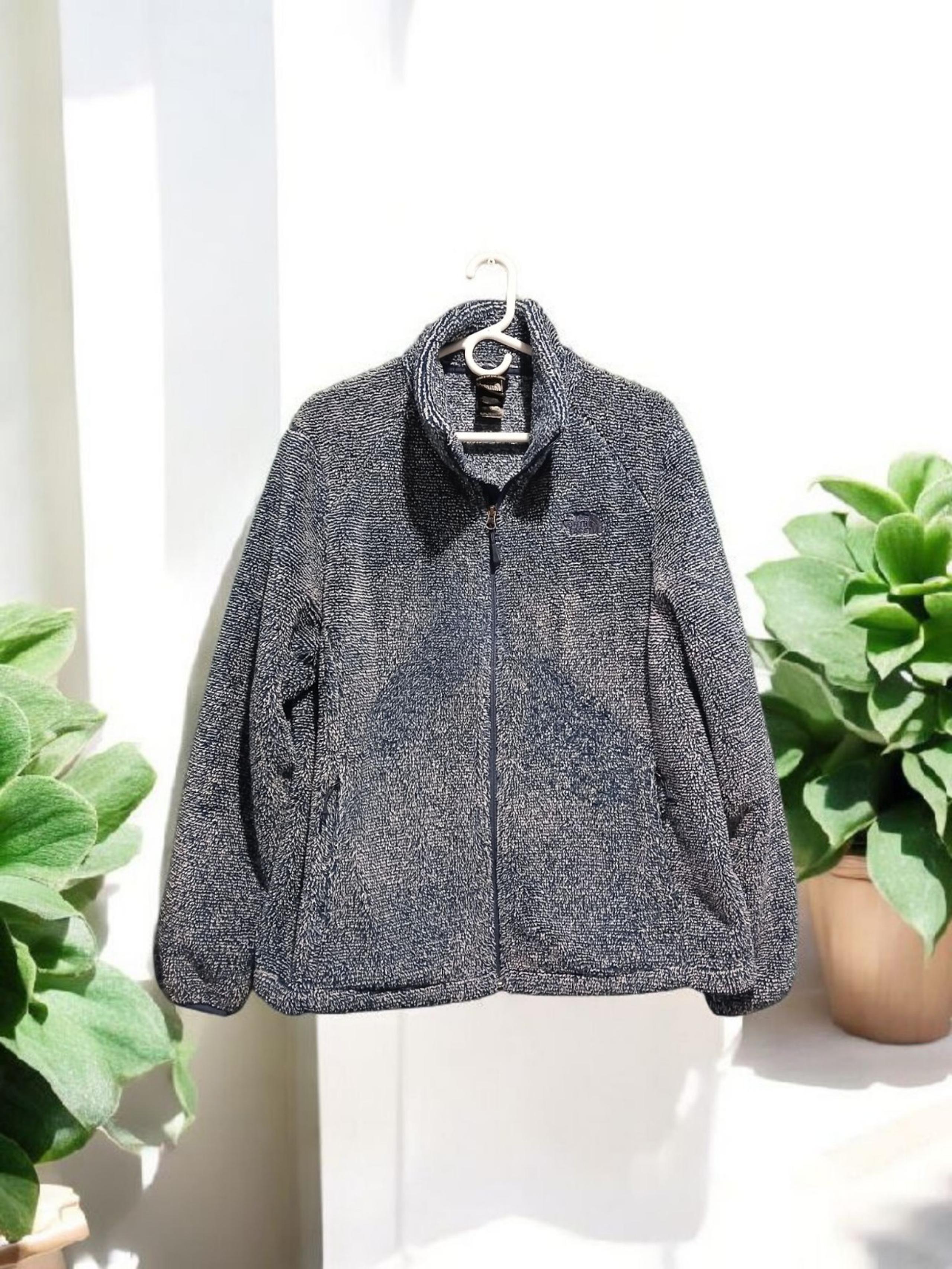 The North Face Plus Size Blue Sherpa Fleece Full Zip Jacket Womans XXL