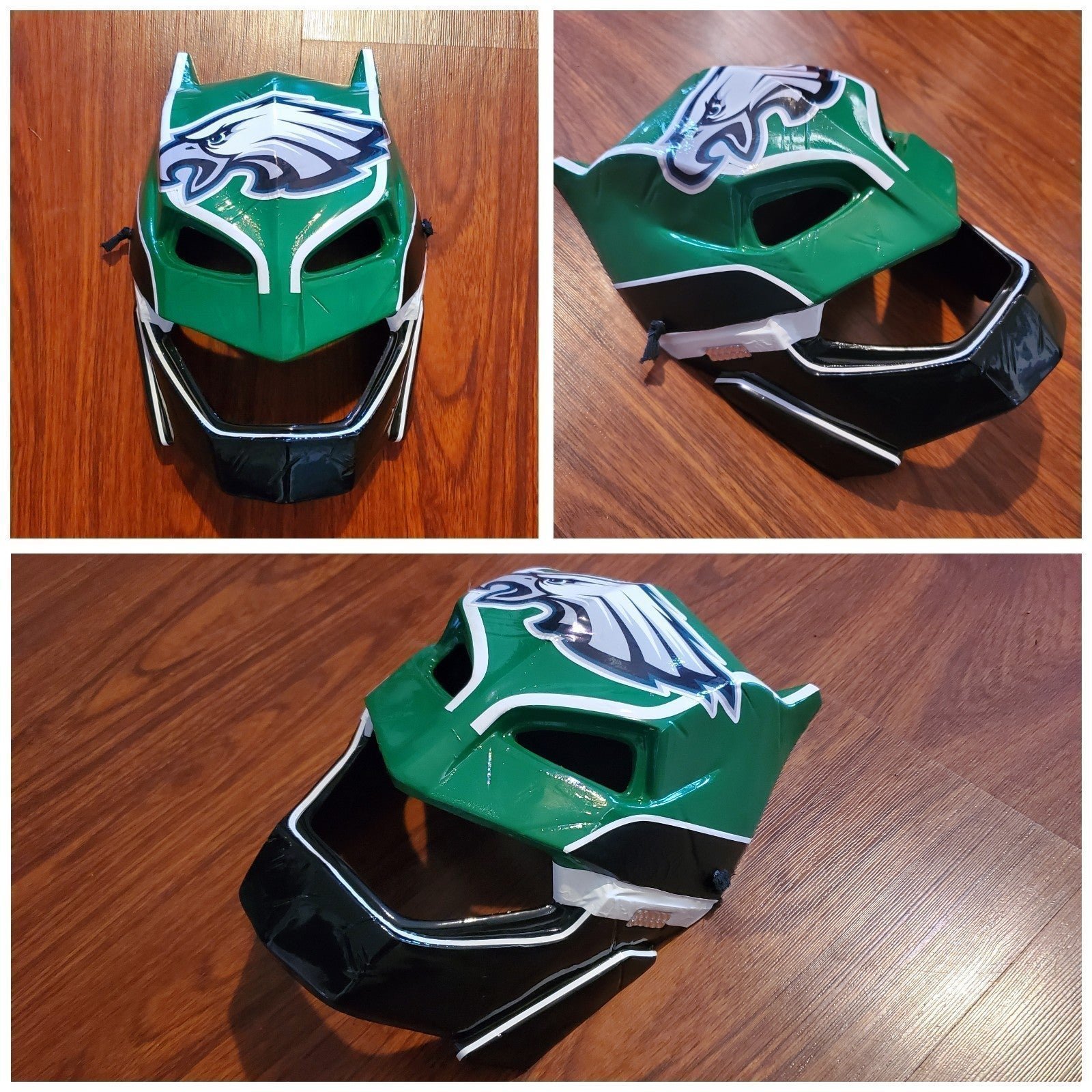Batman Armoured Phili Eagles Custom Super Bowl 59 Champs theme Mask