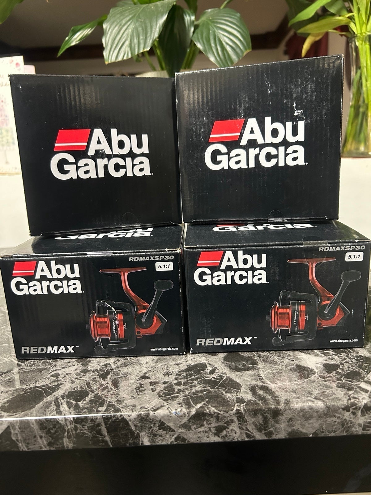 lot of 4 Abu Garcia Red Max Spinning reels