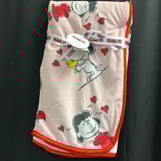 pink peanuts baby blanket