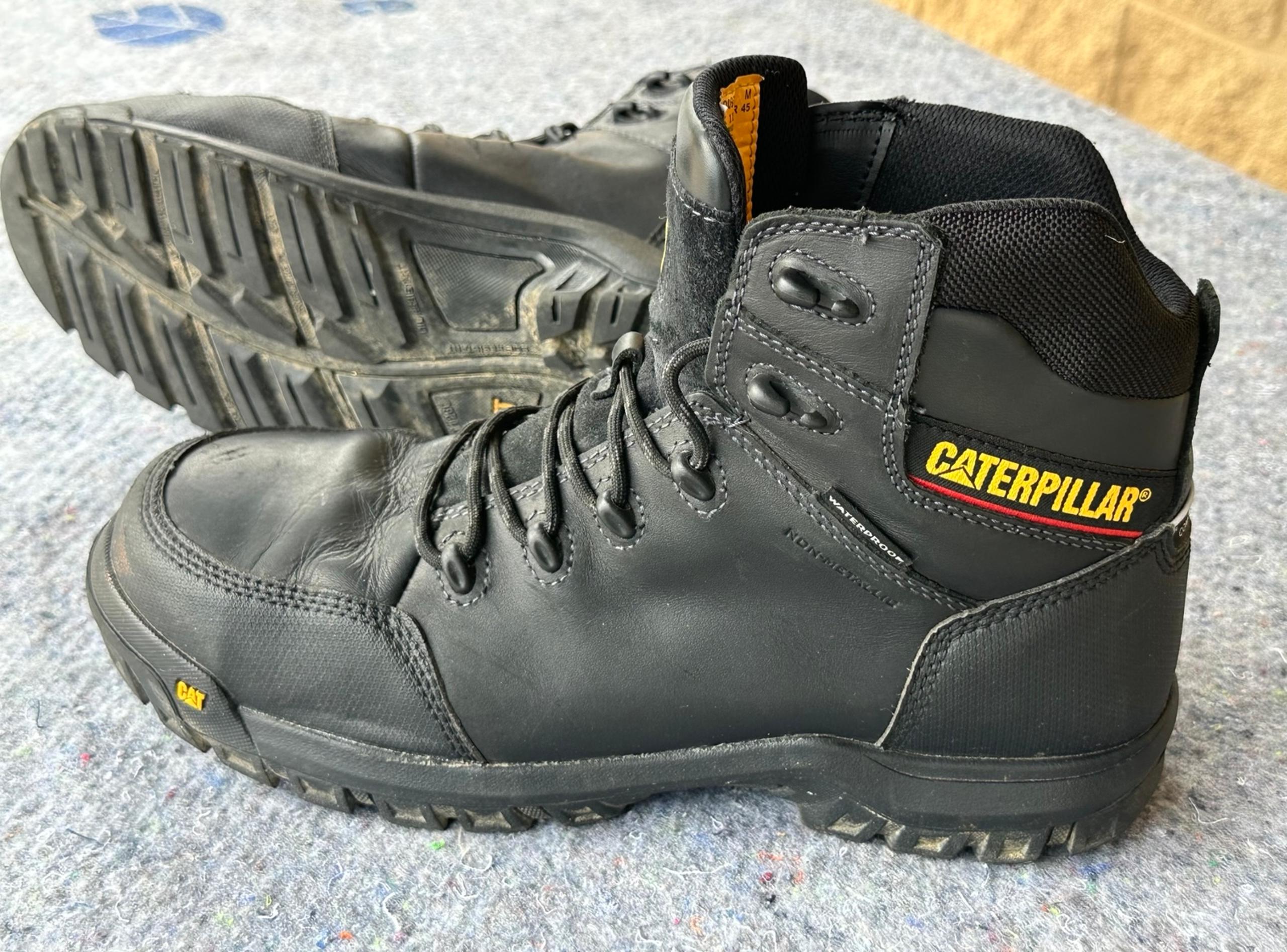 Men's Caterpillar Resorption Waterproof Composite Toe Work Boots P90976 Black