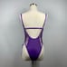 Purple Floral Embroidered Bodysuit