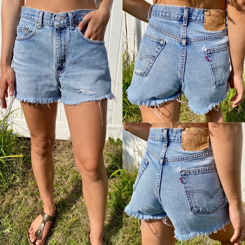1980s 1990s levi's 550 cutoff shorts