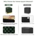 Velvet Cube Ottoman Square