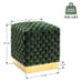 Velvet Cube Ottoman Square