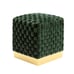 Velvet Cube Ottoman Square