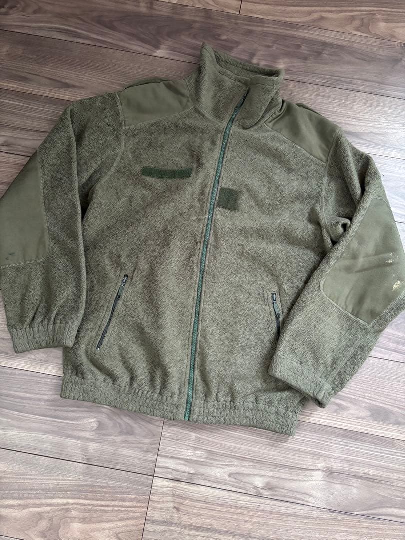 Olive Green Fleece Jacket French Army Combat Jacket Military