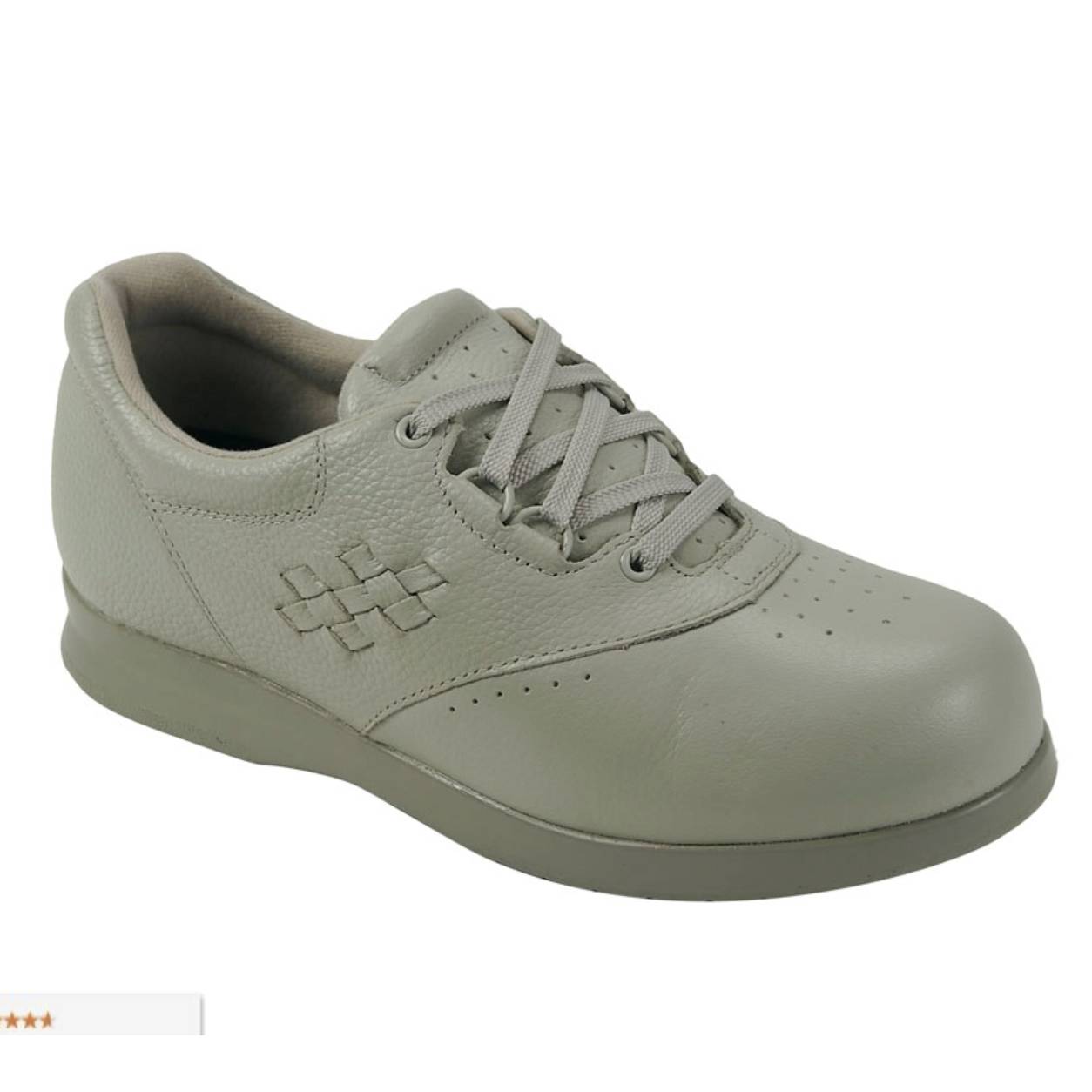 Drew Parade II Leather Lace Up Comfort Women's Sneaker 8.5 M in Taupe