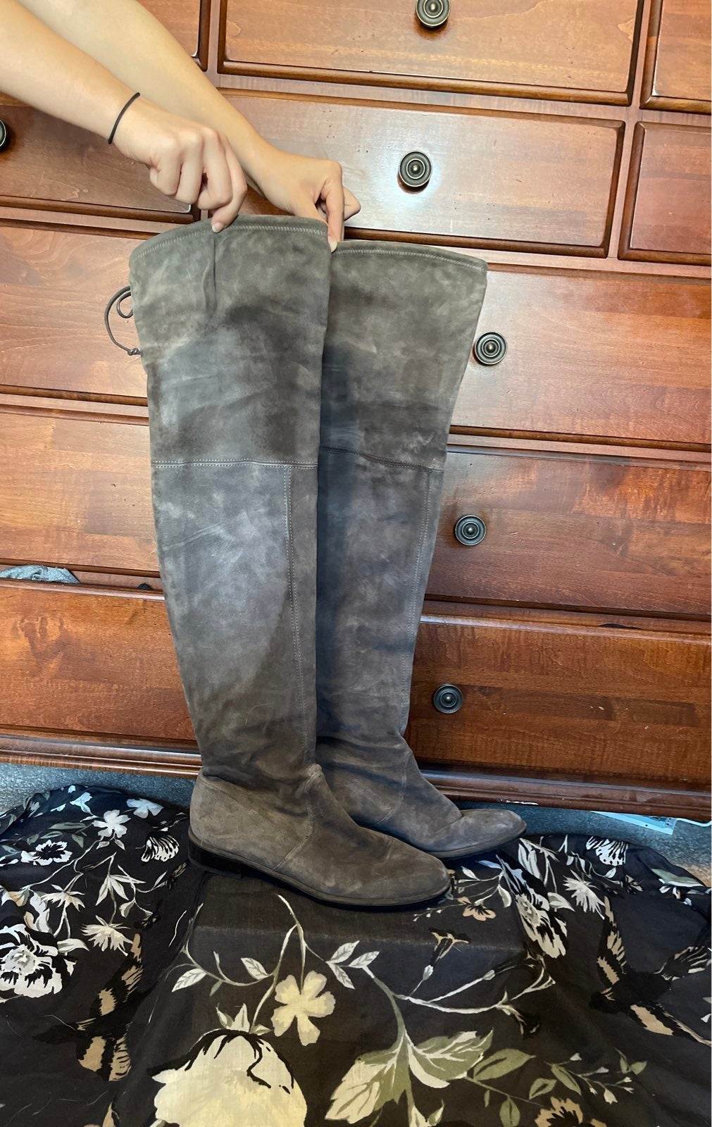 Boots Stuart Weitzman suede boots over the knee size 8