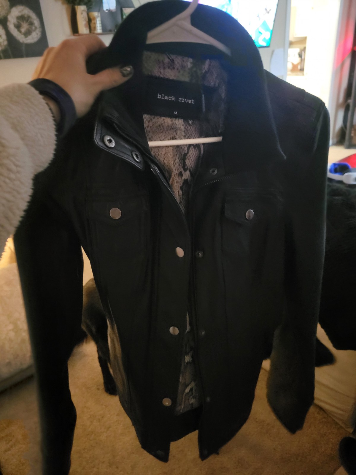 Black leather Jacket