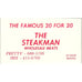 The Steakman Wholesale Meats Pretty & Iris Vintage Business Card SD9-B8
