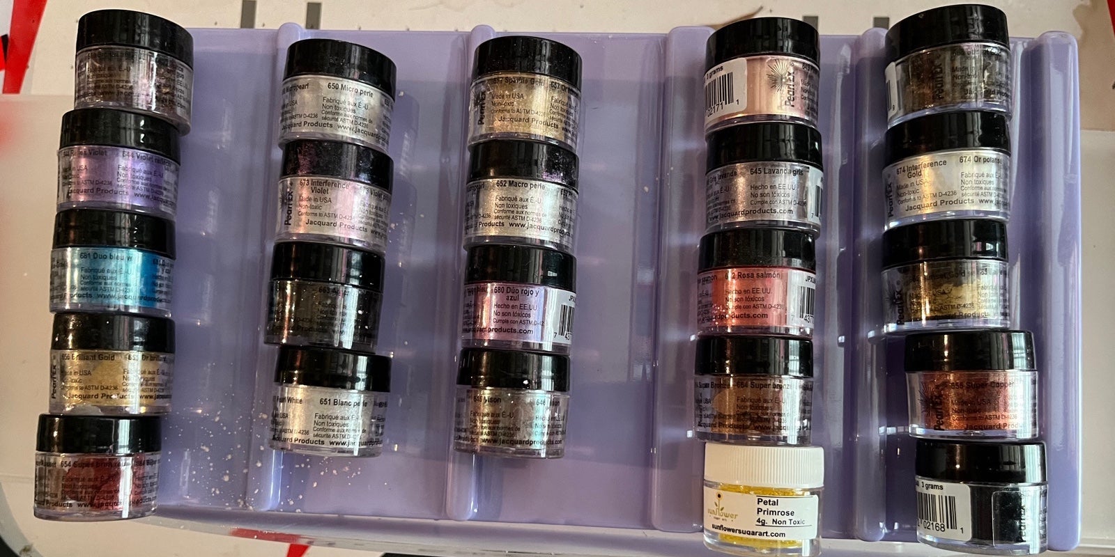 BUNDLE OF 24 pearl ex powder pigments