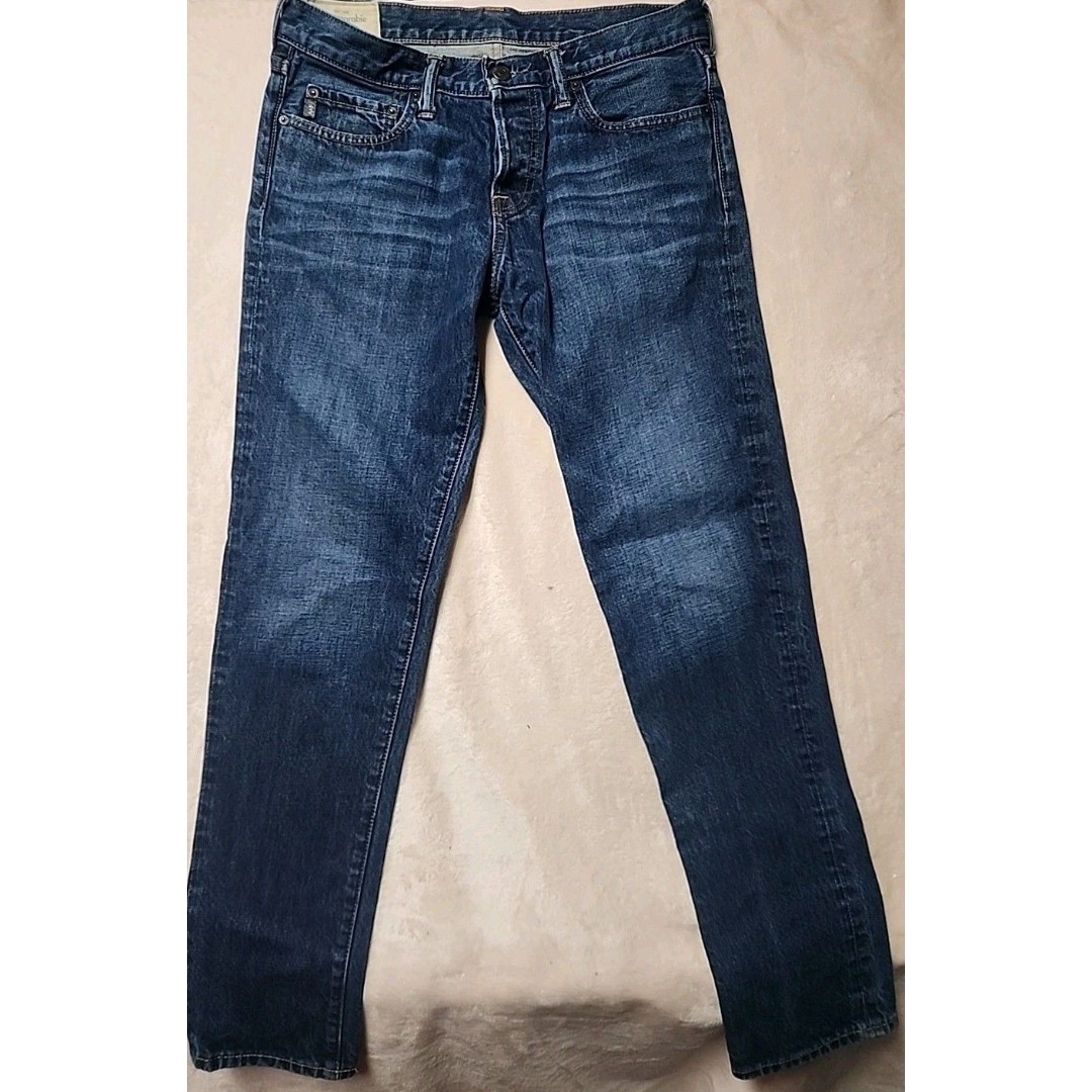 Abercrombie & Fitch Jeans Men's 31X30 Classic  Taper Vintage Button Fly Blue