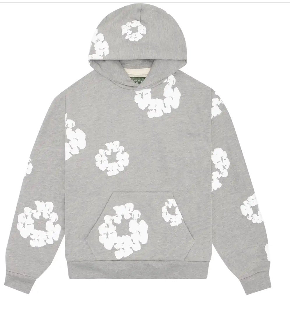 Denim Tears The Cotton Wreath Hoodie Grey Size XL