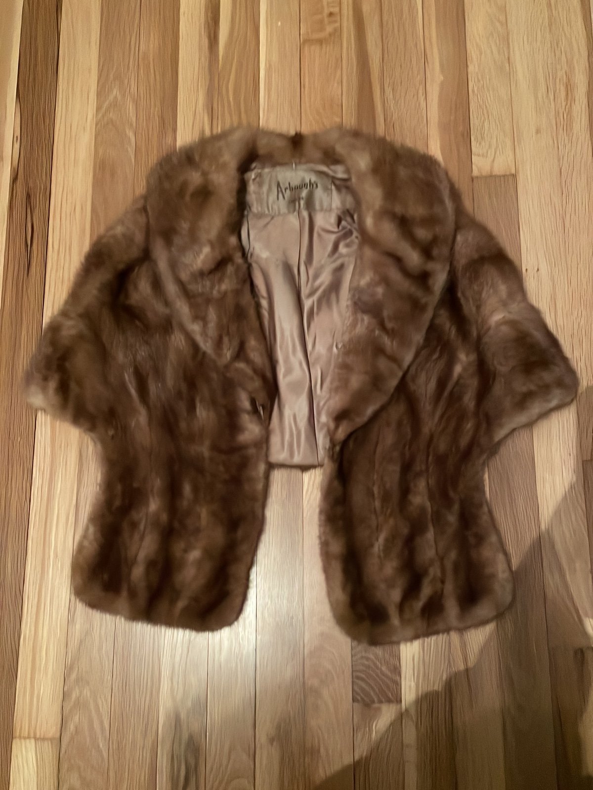 Vintage Mink Fur Stole Arbaughs Lansing