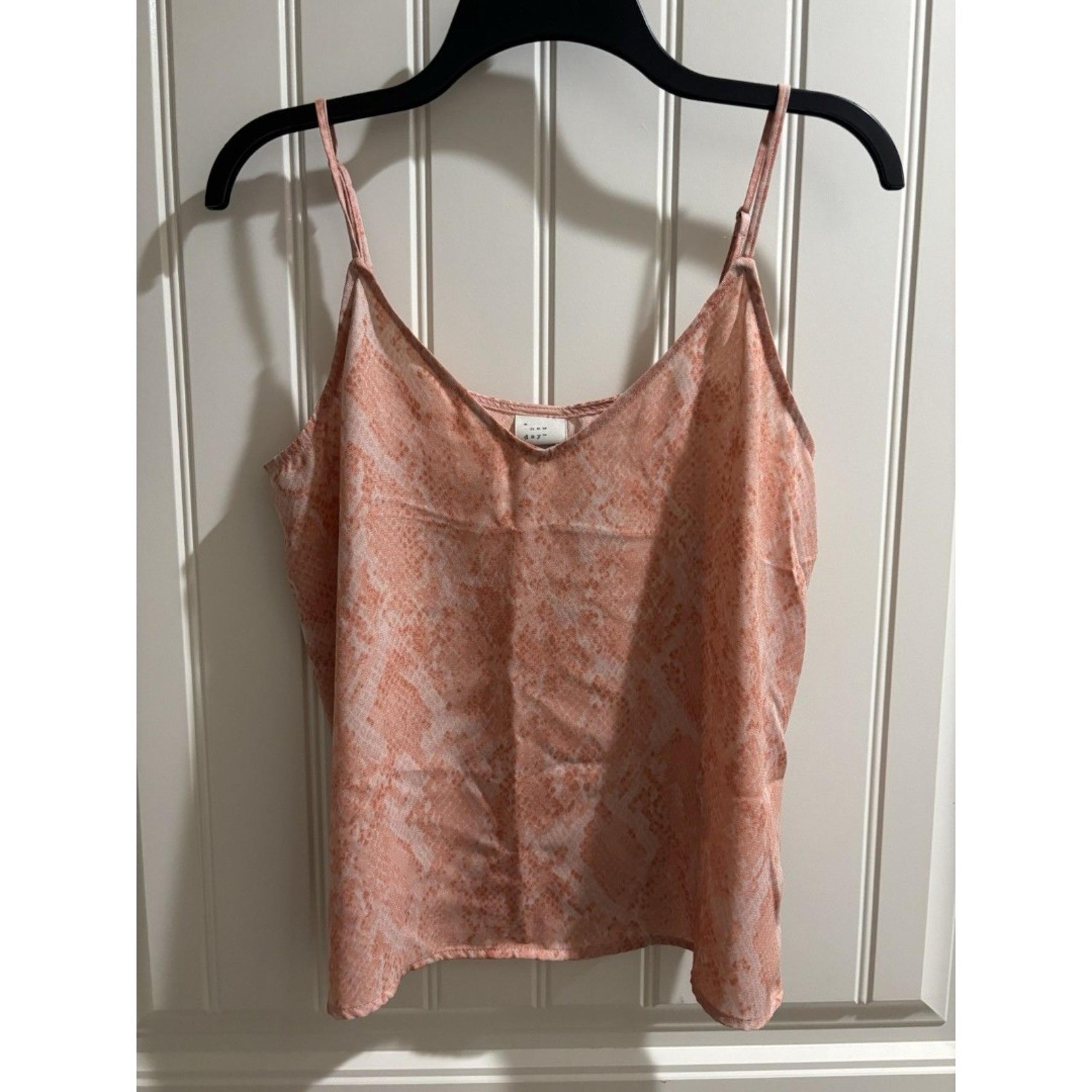 A New Day Women's Orange Spaghetti Strap Cami Size Small