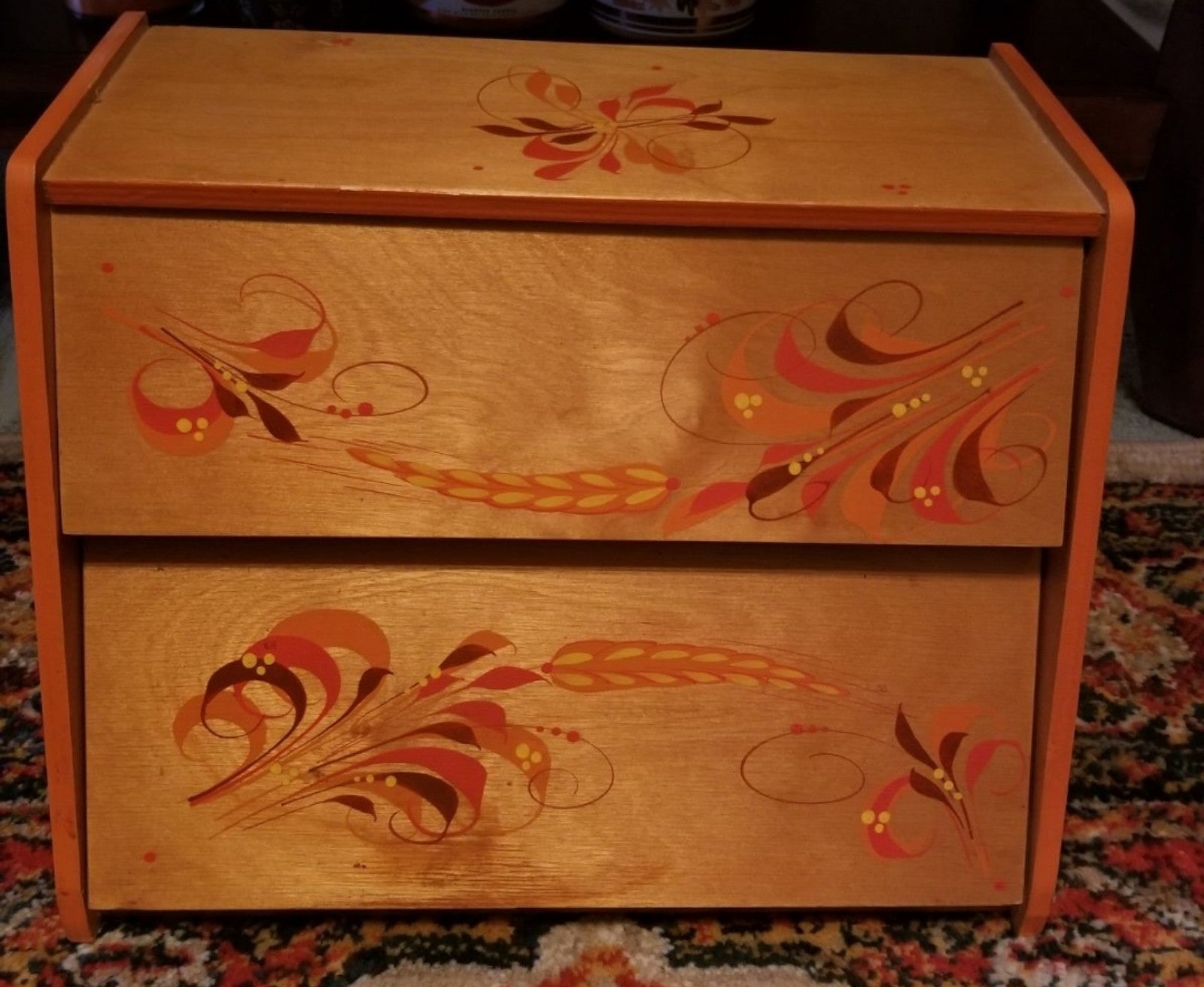 Vintage bread box 1970's style