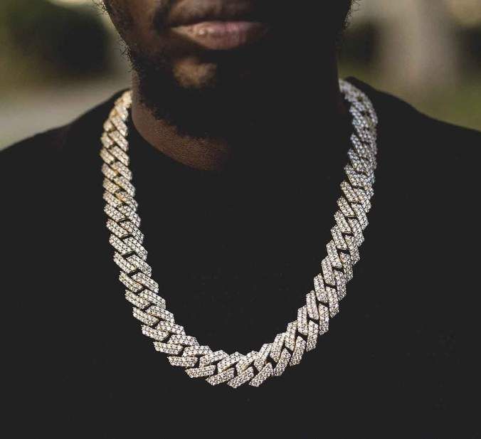 Gld prong Chain 18k gold plated 22