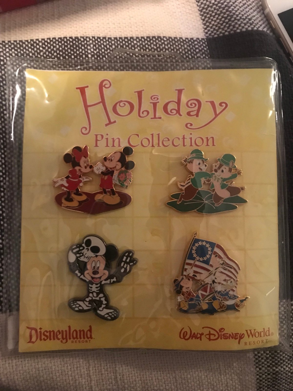 Mickey Mouse Disney Holiday Pin Collection Disneyland