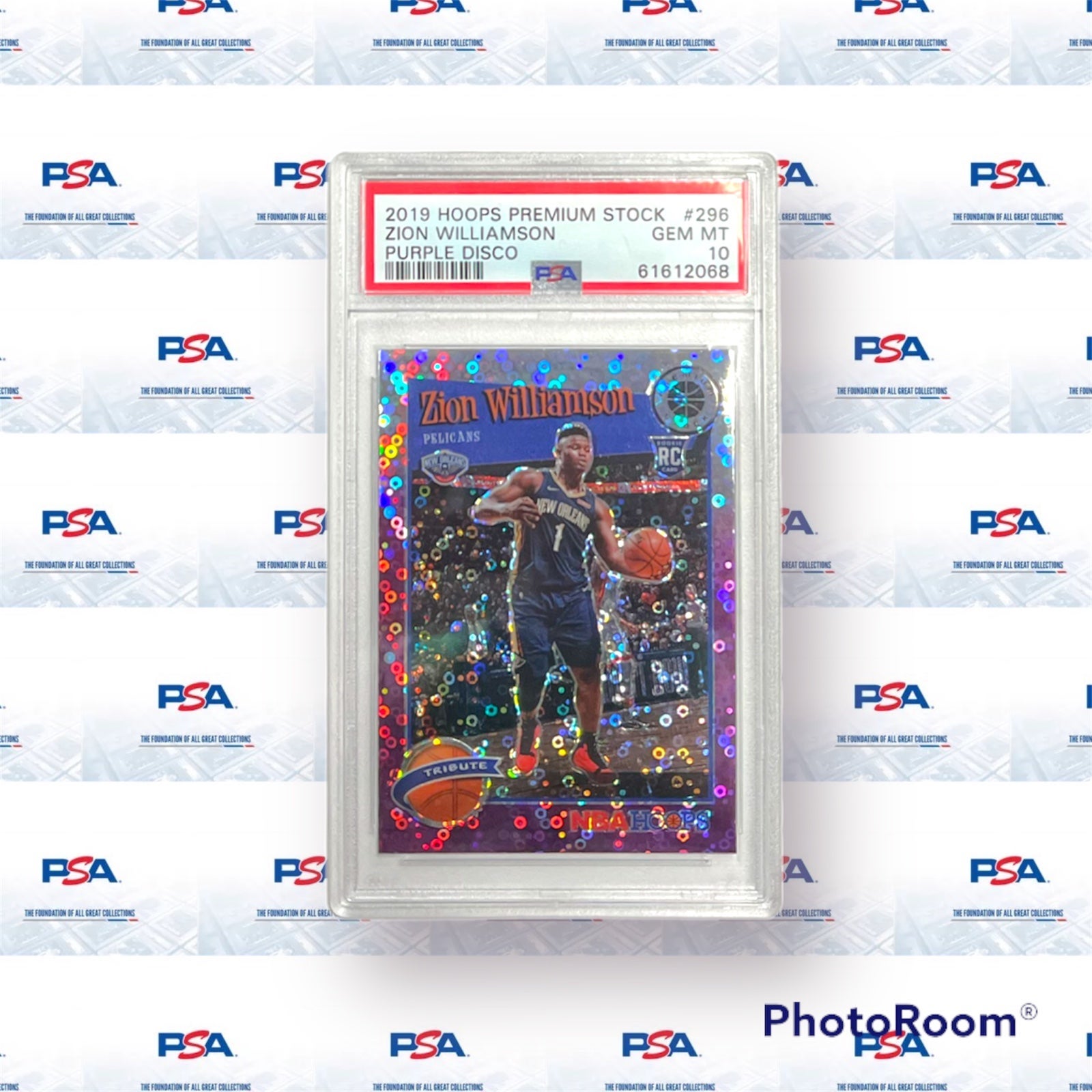 Zion Williamson PSA 10 ROOKIE Purple Disco