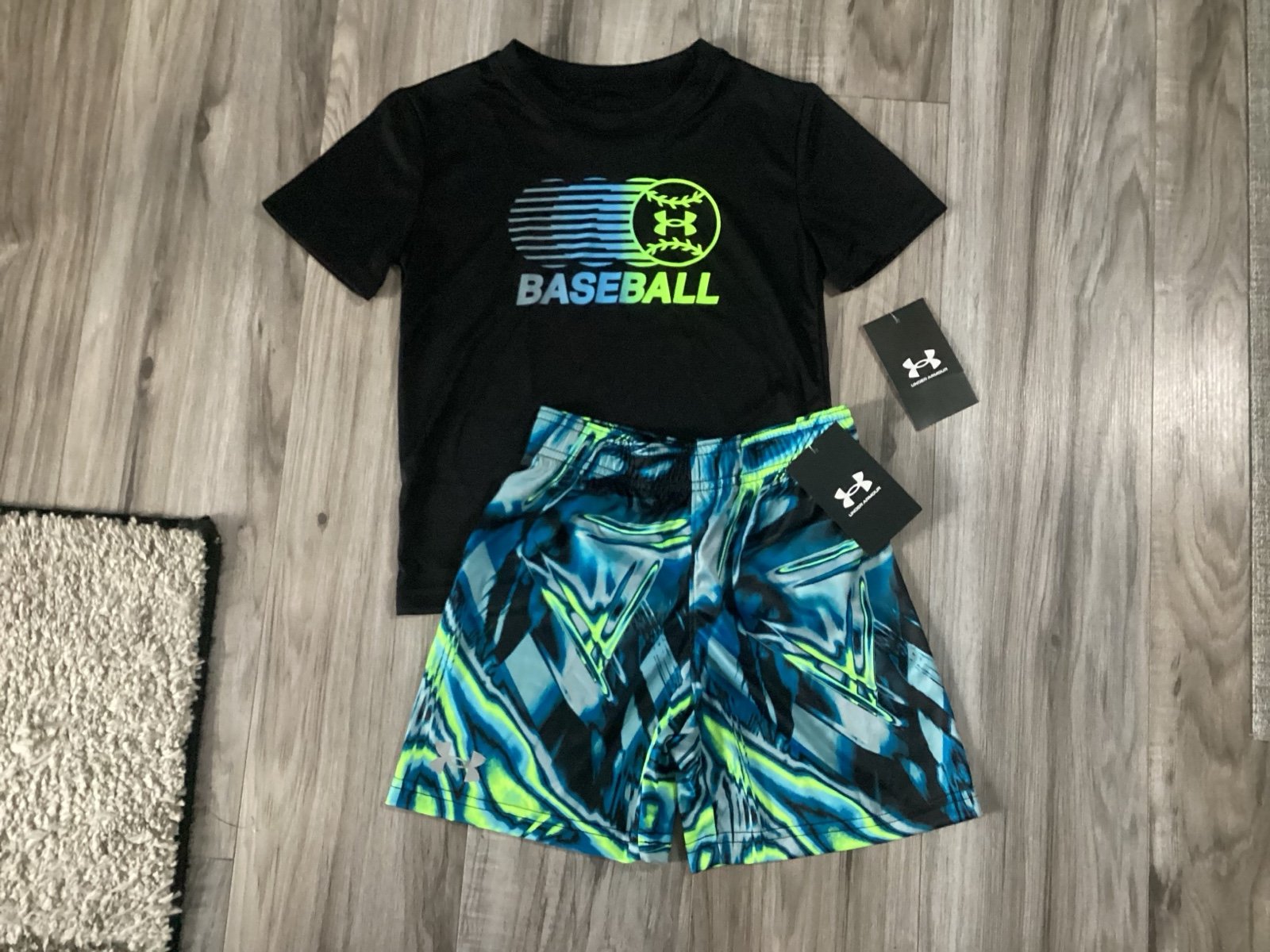 Under Armour tee & shorts outfit boys size 3T(NWT) ~PRICE IS FIRM, NO OFFERS~