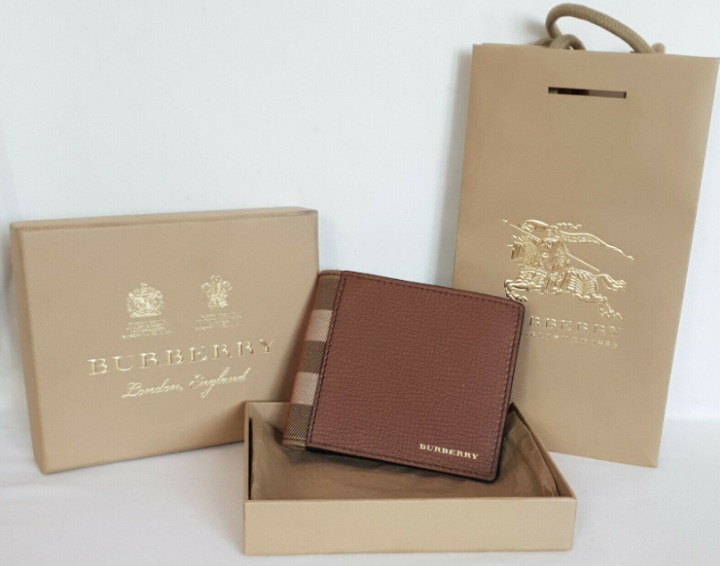Mens Leather Burberry Wallet