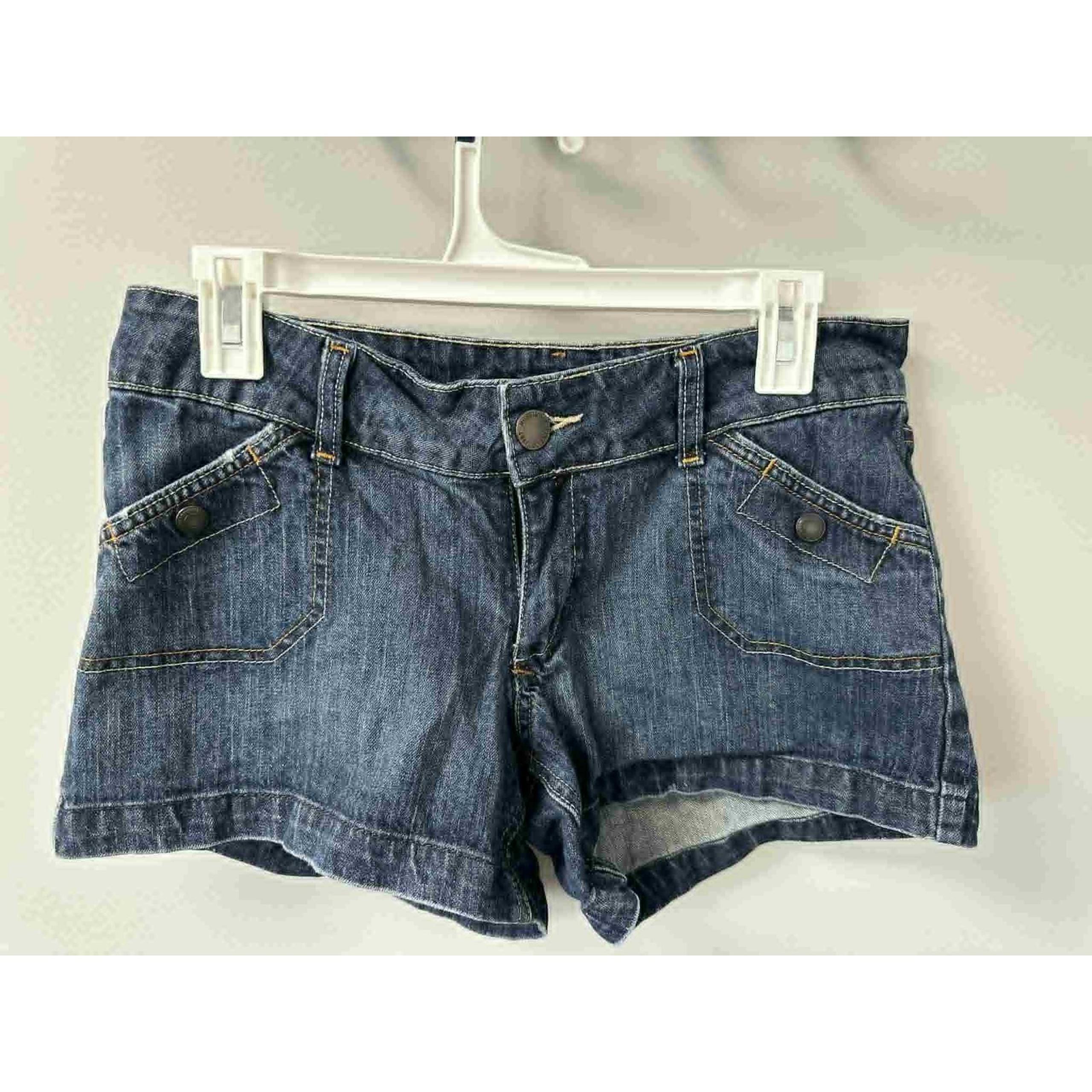 Mossimo Supply Co. Denim Shorts Dark Wash Pockets Casual Cute Size 9 / 33