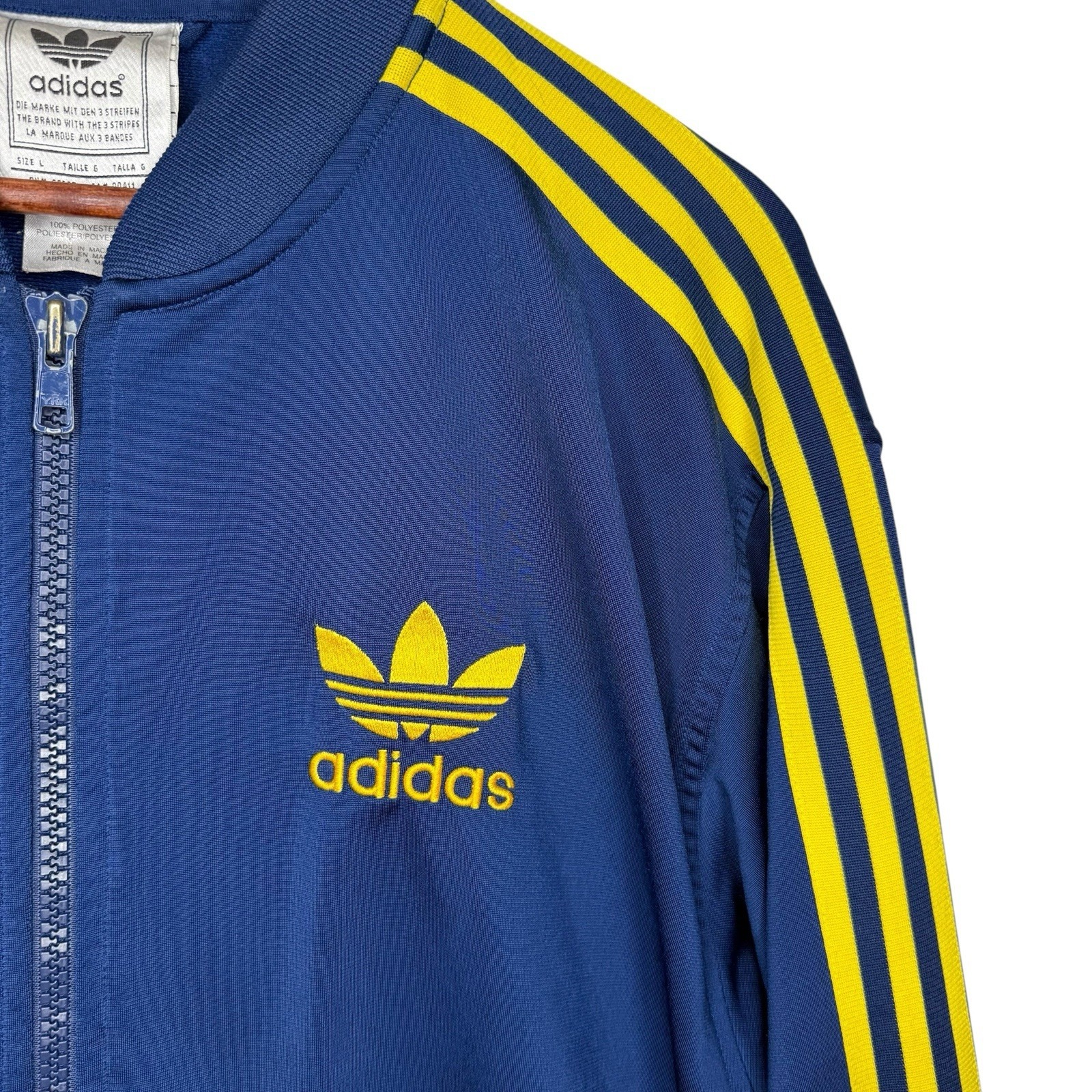 Vintage Adidas Y2K Track Jacket Men's XXL Black Full Zip