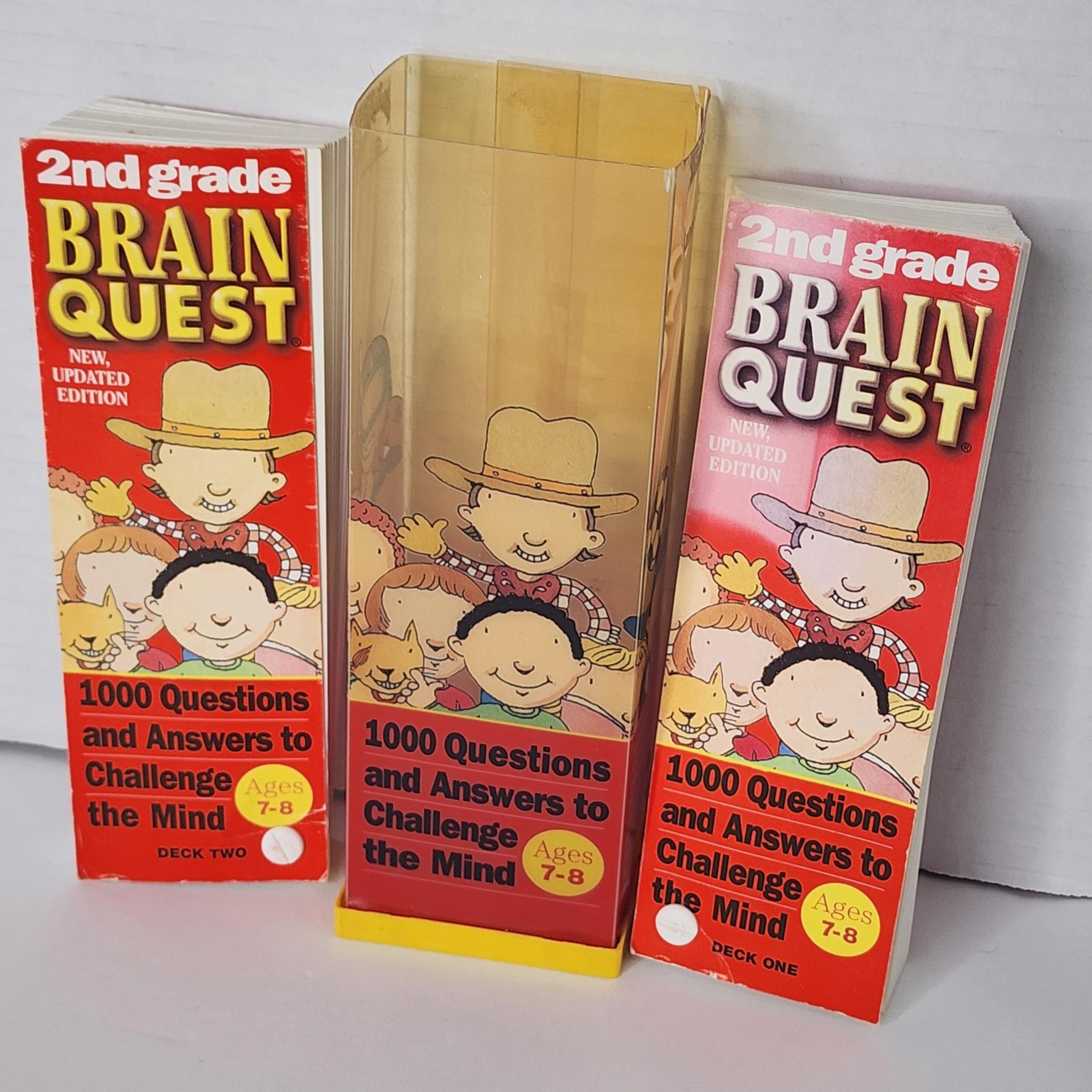 Brain Quest Grade 2 - 1,000 Questions & Answers Ages 7-8 Updated Edition 2 Decks