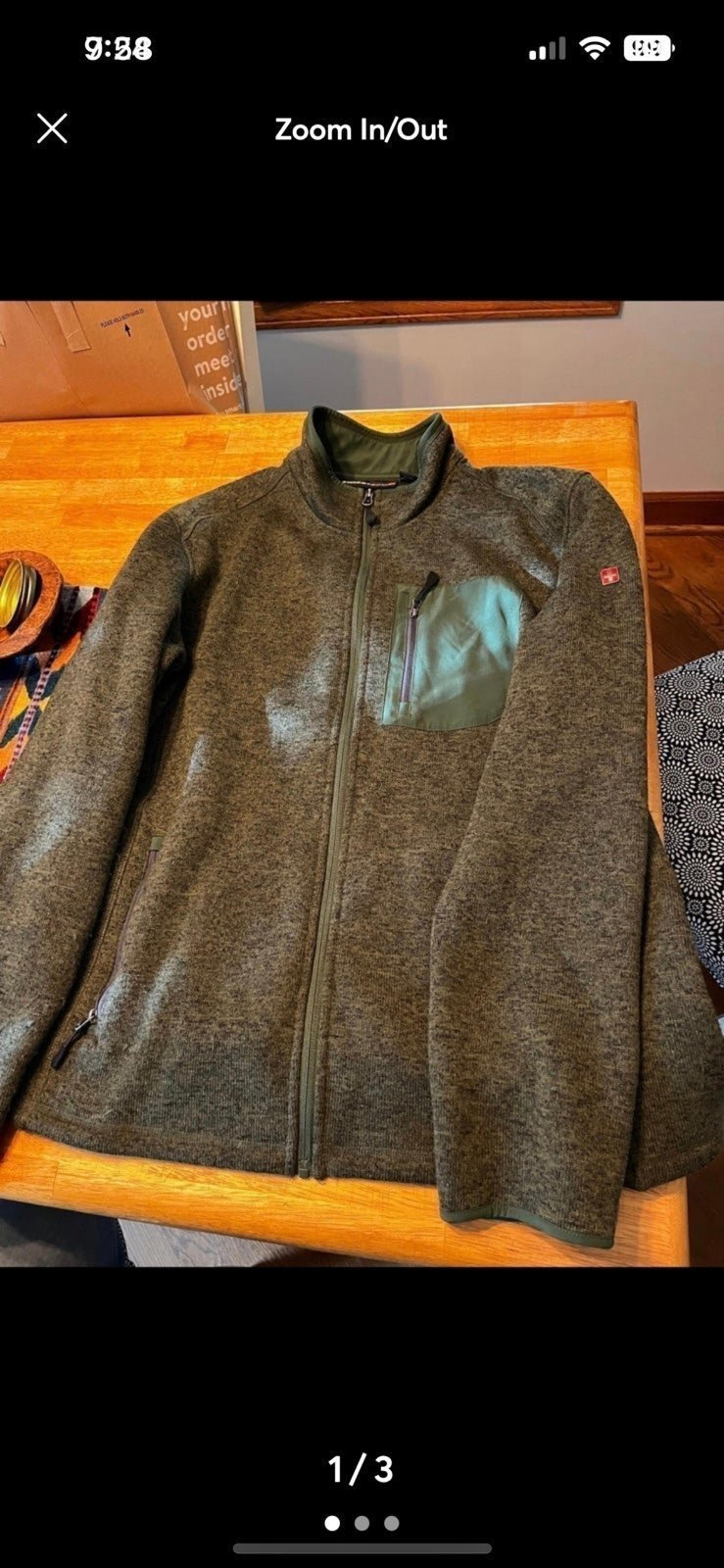 Mens Green XL SWISS TECH Jacket VERY WARM!