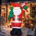 New 6FT Christmas Inflatable Santa Claus Outdoor Decoration with Built-In LEDs