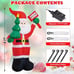 New 6FT Christmas Inflatable Santa Claus Outdoor Decoration with Built-In LEDs