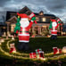 New 6FT Christmas Inflatable Santa Claus Outdoor Decoration with Built-In LEDs