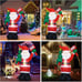 New 6FT Christmas Inflatable Santa Claus Outdoor Decoration with Built-In LEDs