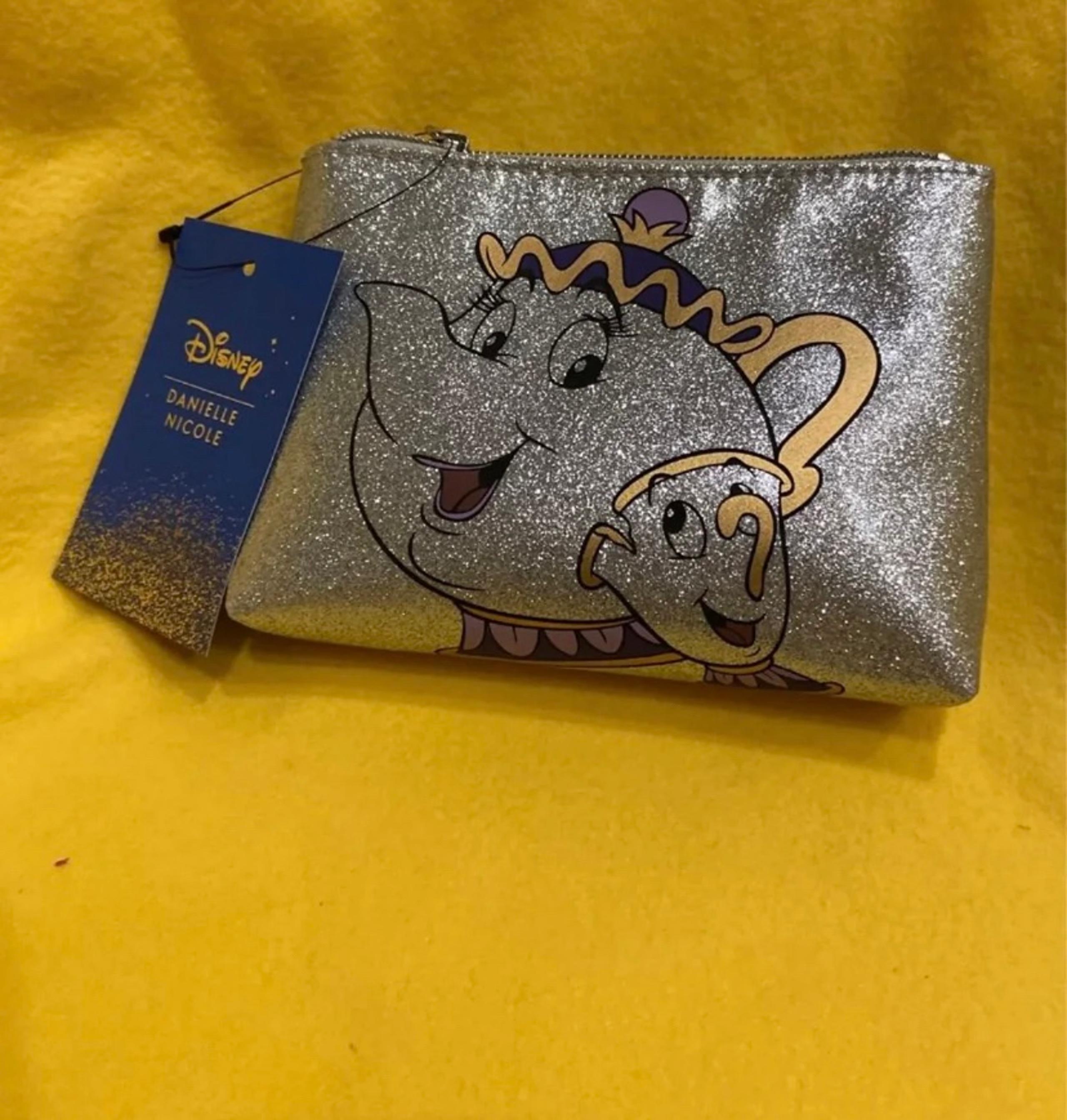 Disney Danielle Nicole Beauty & the Beast Cosmetic Pouch Bag NWT