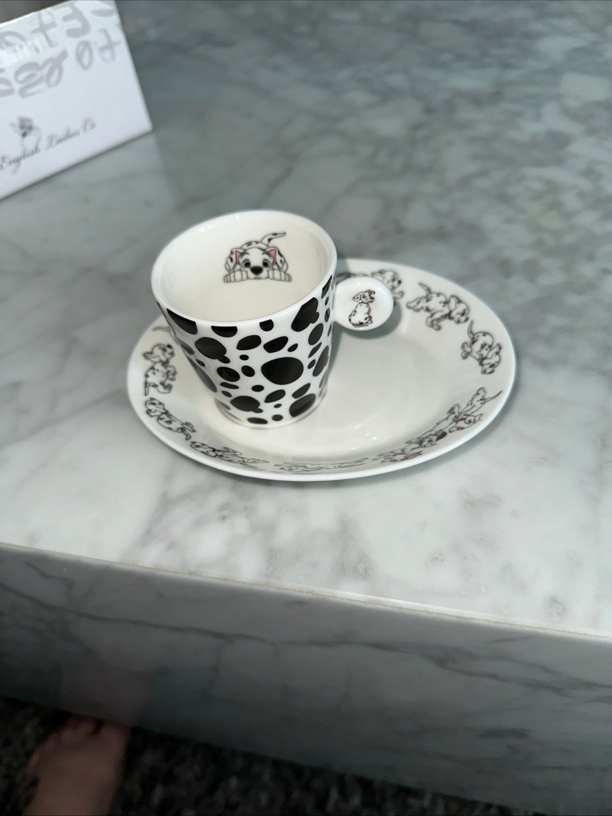 The English Ladies Co Disney 101 Dalmatians Expresso Cup And Saucer