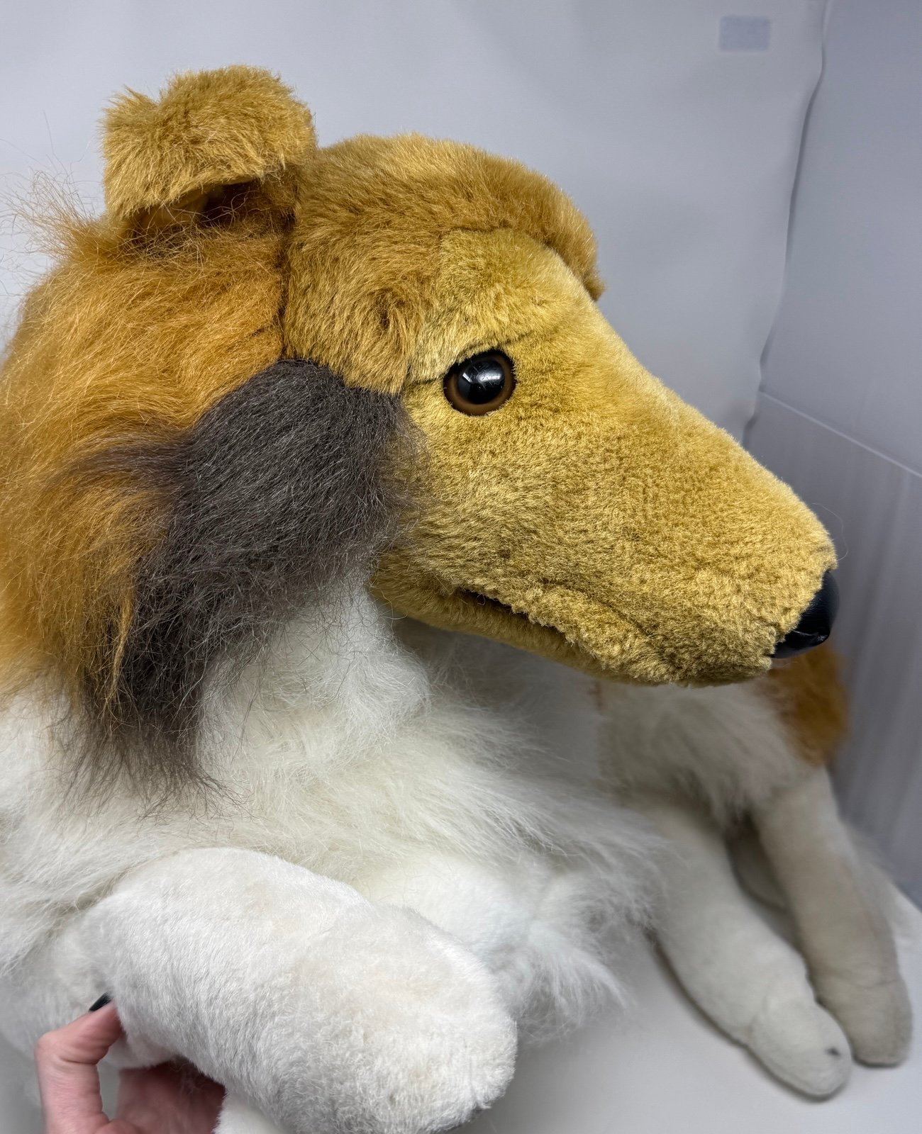E & J Jumbo Realistic Plush Sheltie Collie Dog Lassie Large HTF Stuffed Animal