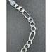 8” New Condition Sterling Silver Figaro Bracelet 6MM 8 Grams P3
