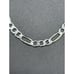 8” New Condition Sterling Silver Figaro Bracelet 6MM 8 Grams P3