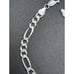 8” New Condition Sterling Silver Figaro Bracelet 6MM 8 Grams P3
