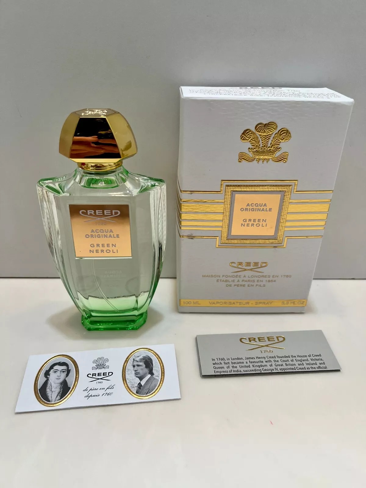 Creed GREEN NEROLI ACQUA ORIGINALE 3.3 oz 100 ml Eau De Parfum NEW DAMAGED BOX