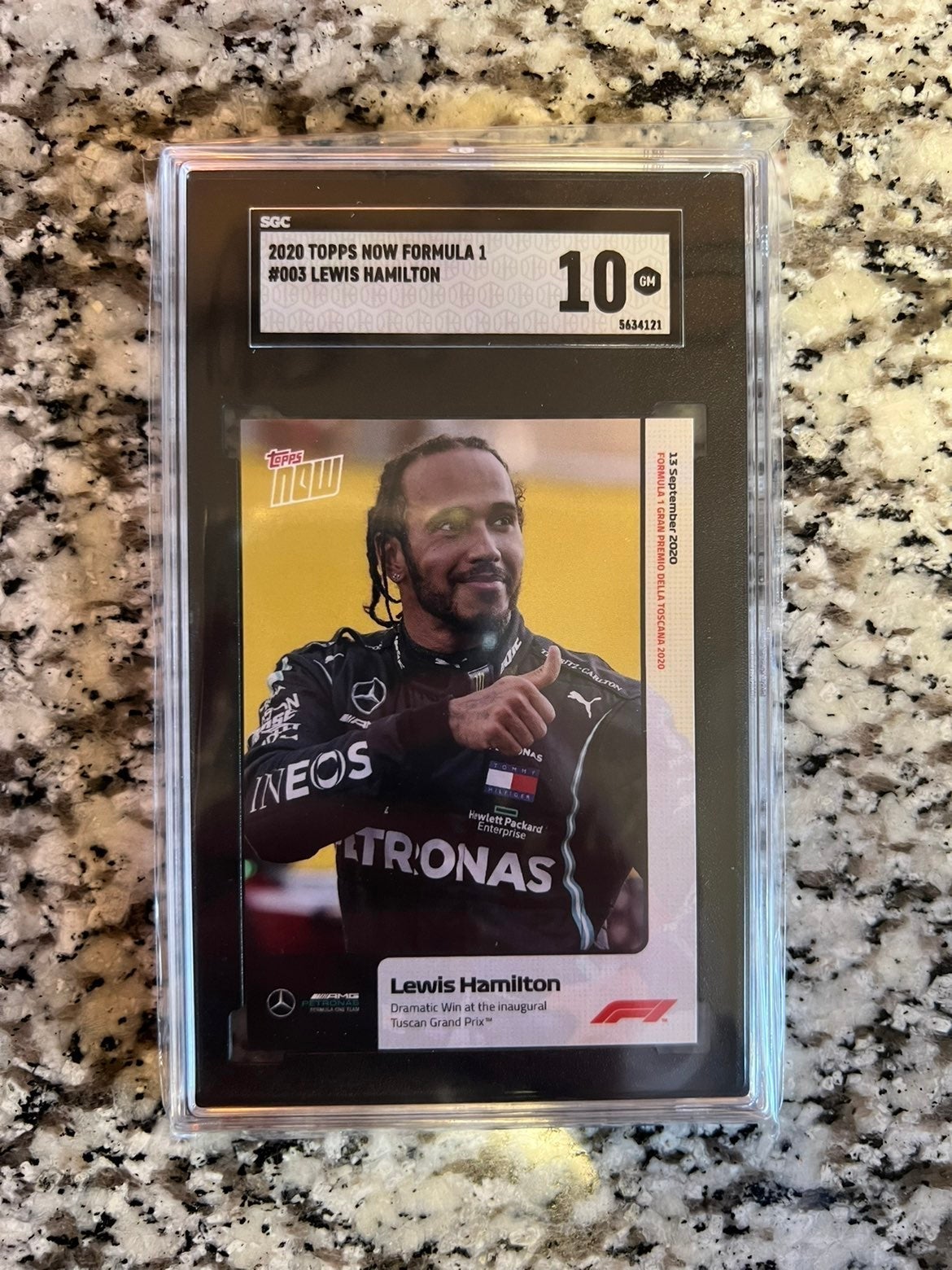 Lewis Hamilton Formula F1 Topps Now RARE /1915 SGC 10