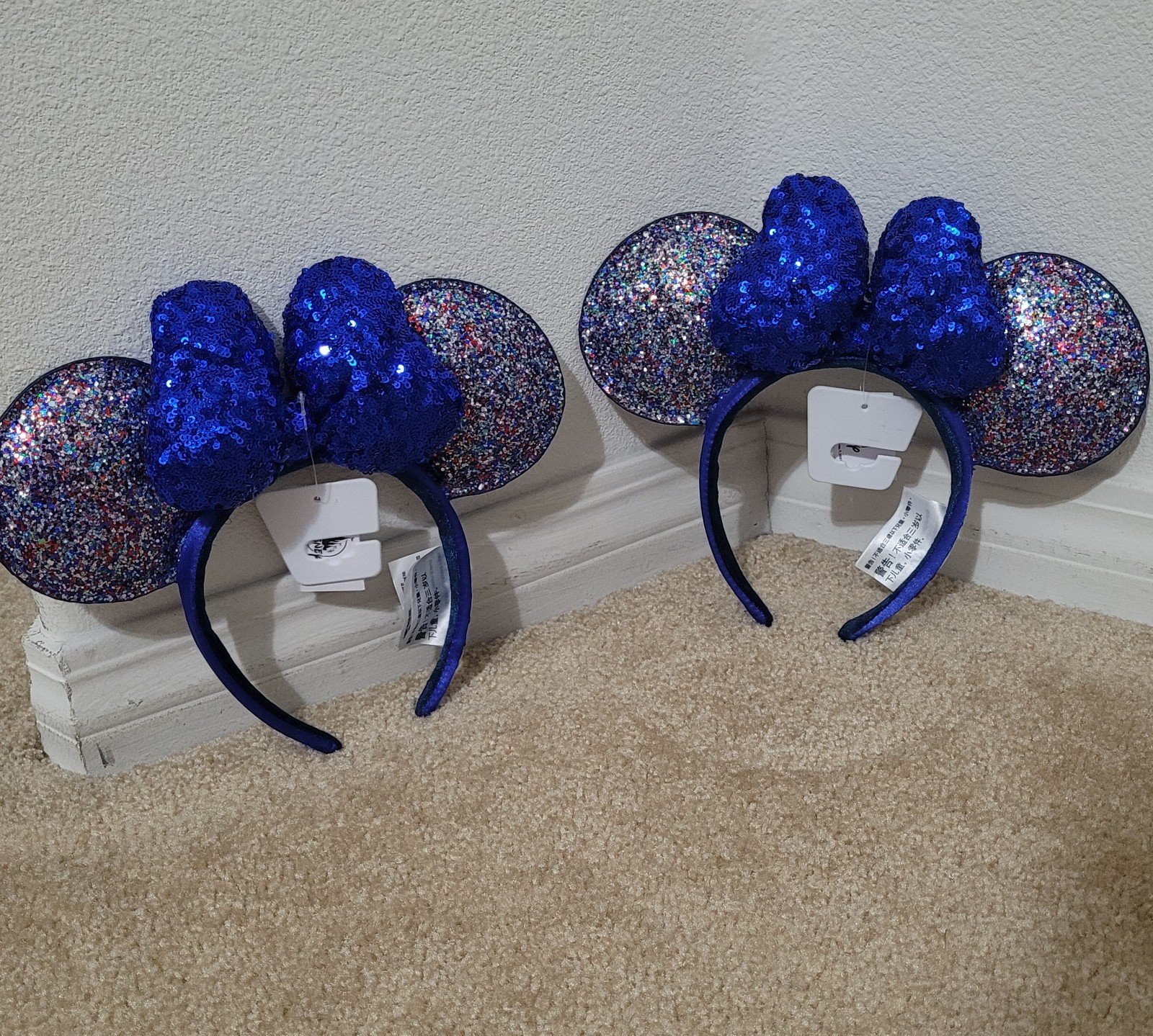 Minnie Mouse Sparkle Blue Saphire Ears 2020