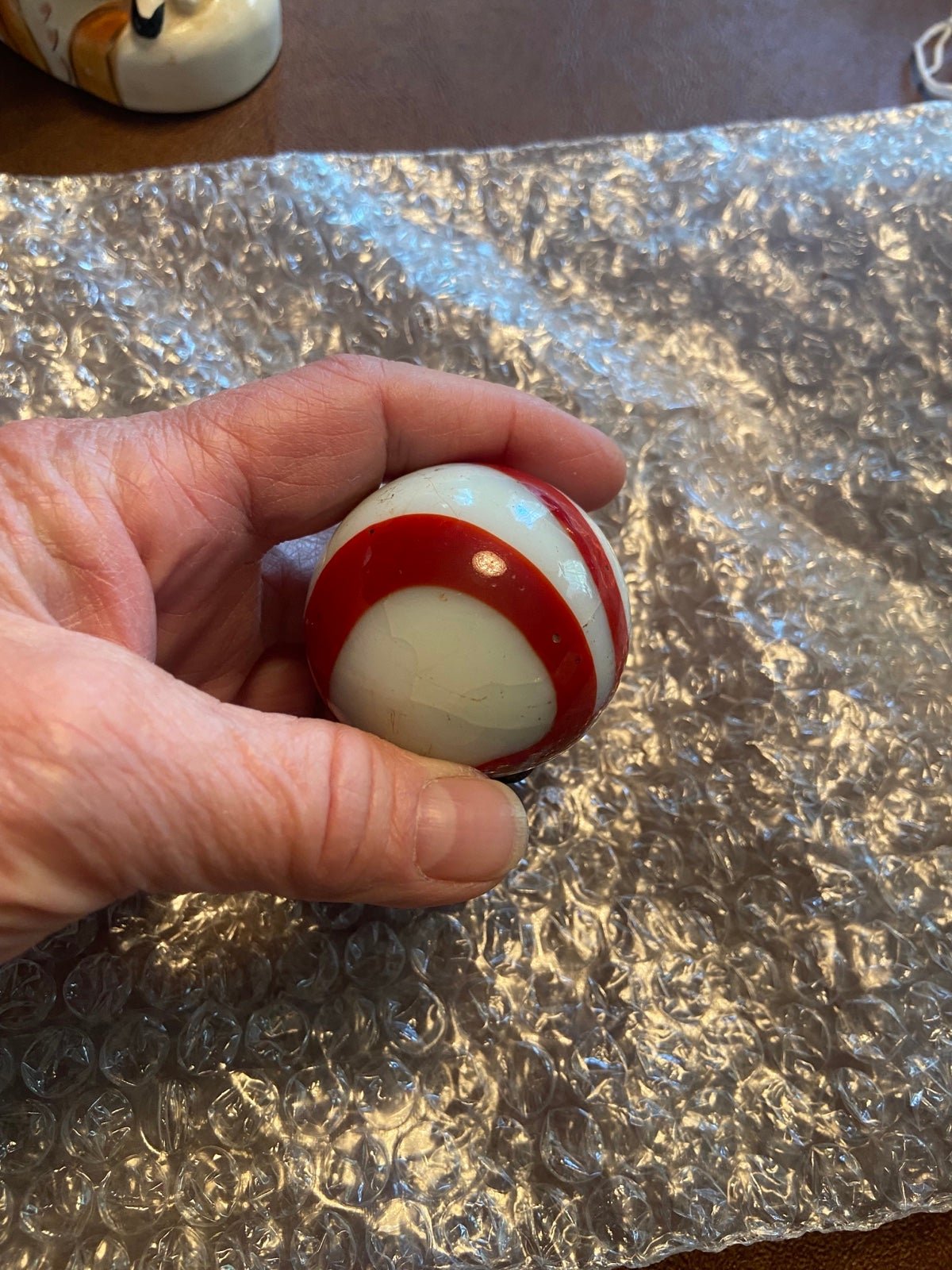 Slag marble gear shift knob