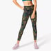 SWEATY BETTY The Power Full Length Workout Leggings In Black w/ Floral Print XS