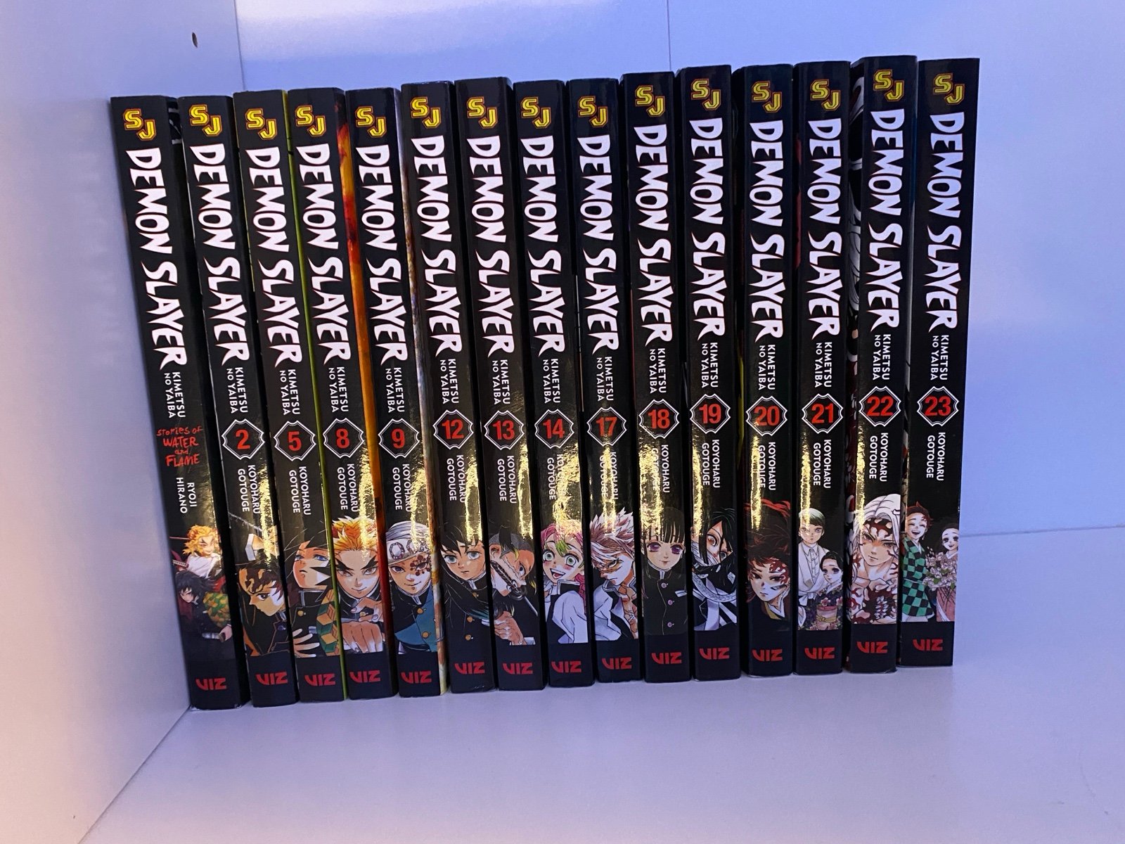 Demon Slayer stories of water and flame volumes 258-912-1417-23