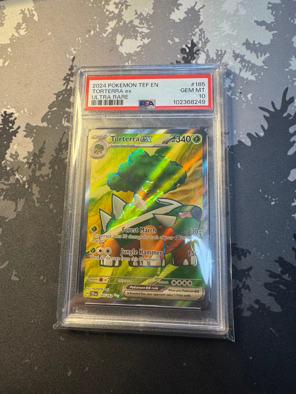 TORTERRA EX #185 PSA 10 TEF EN TEMPORAL FORCES ULTRA RARE 185/162 GEM MINT