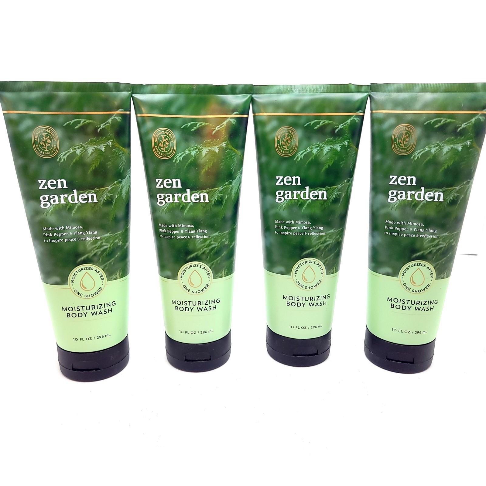 Bath and Body Works Aromatherapy Zen Garden Moisturising Body Wash 10oz 4-pack