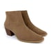 Linea Paolo Women's Windy Snip Toe Block Heel Bootie Tan Size 10